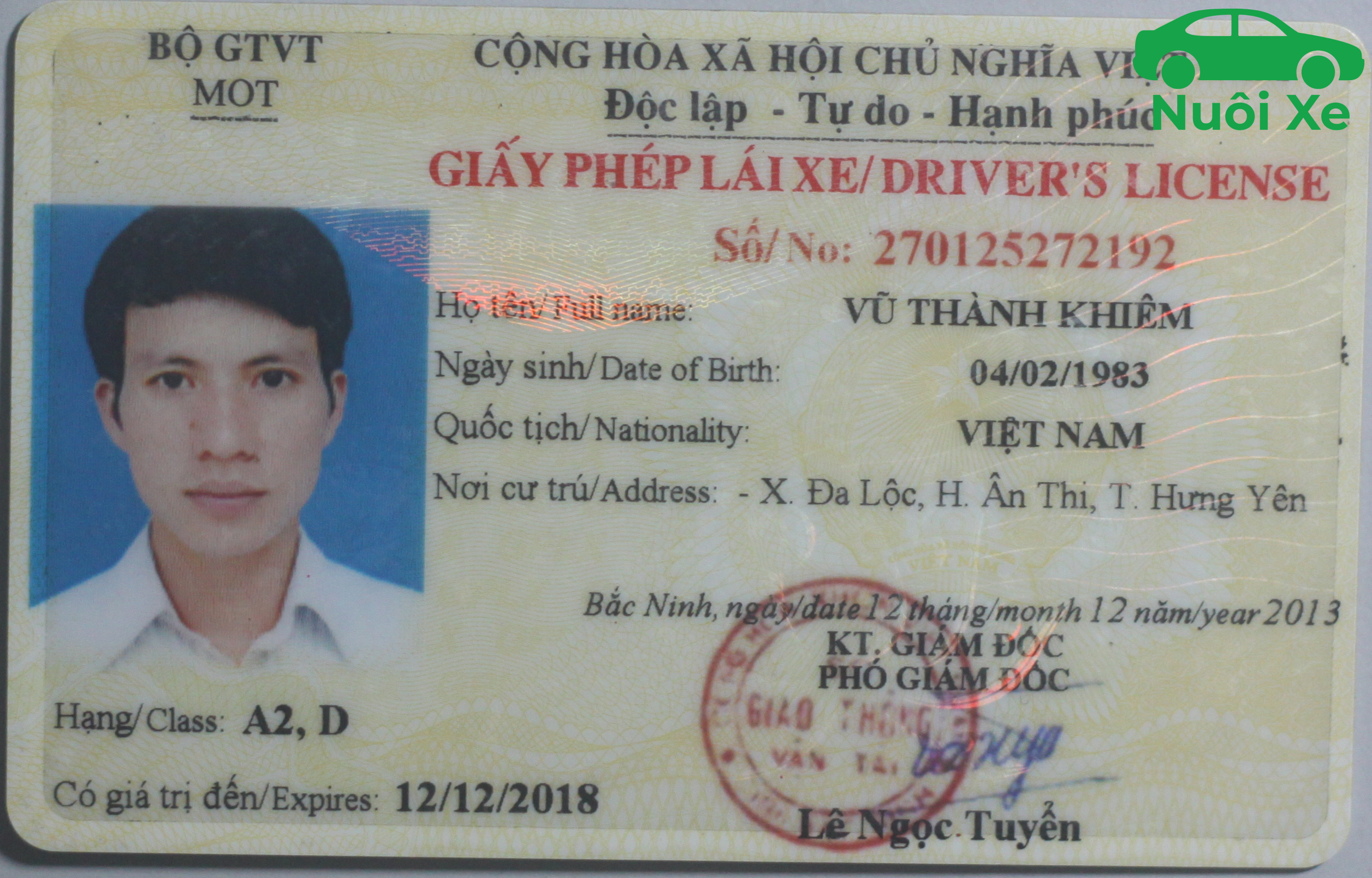 Điều kiện thi bằng lái xe hạng D