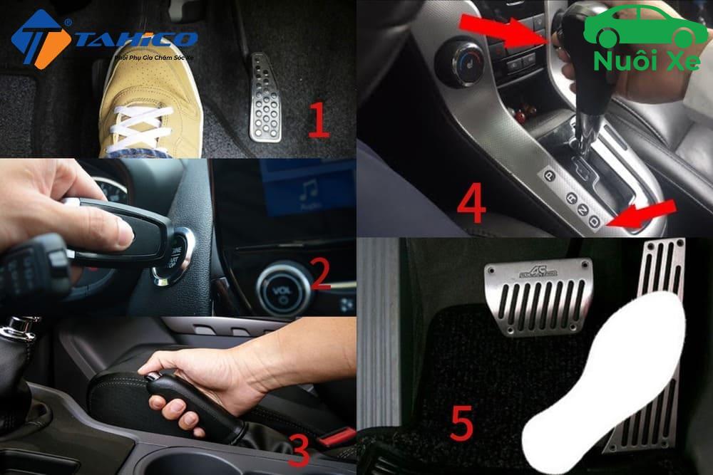 Cách khởi động xe số tự động đúng cách