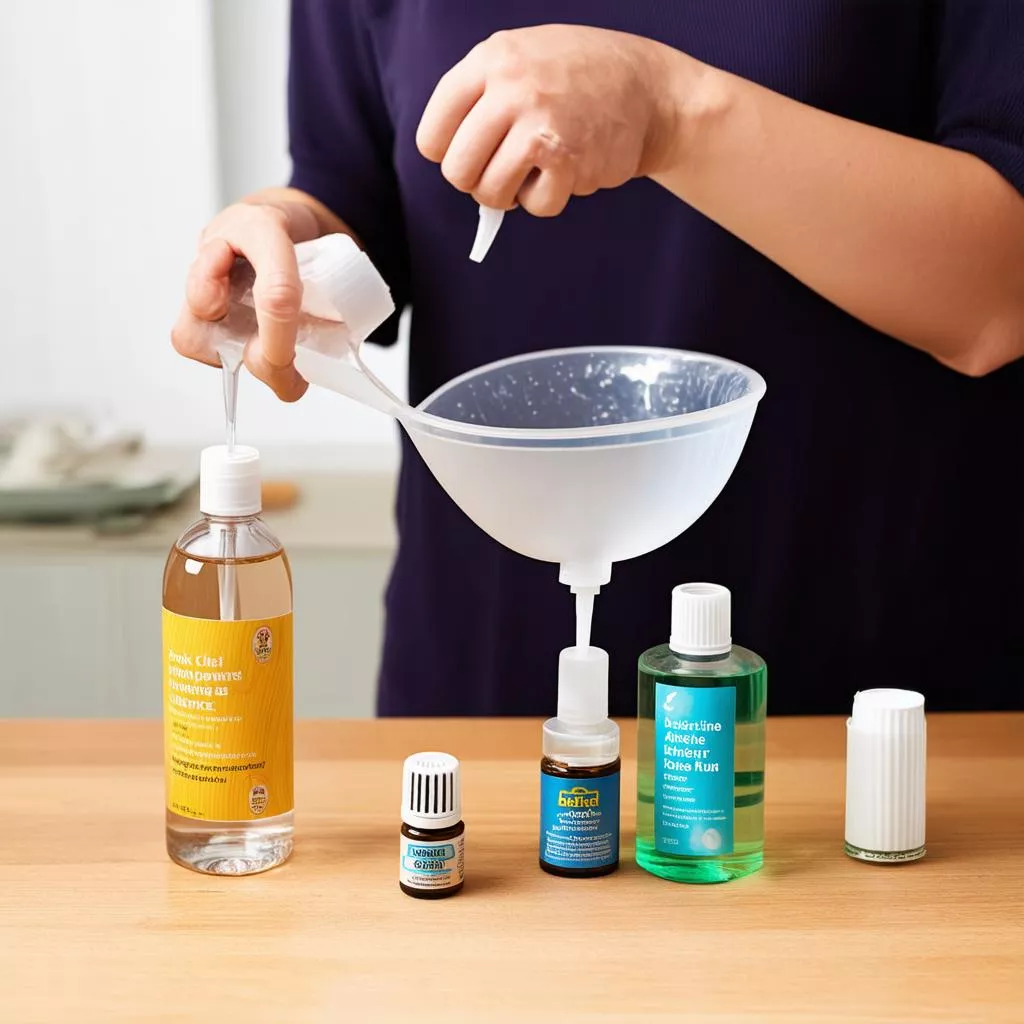 Cách pha nước rửa kính