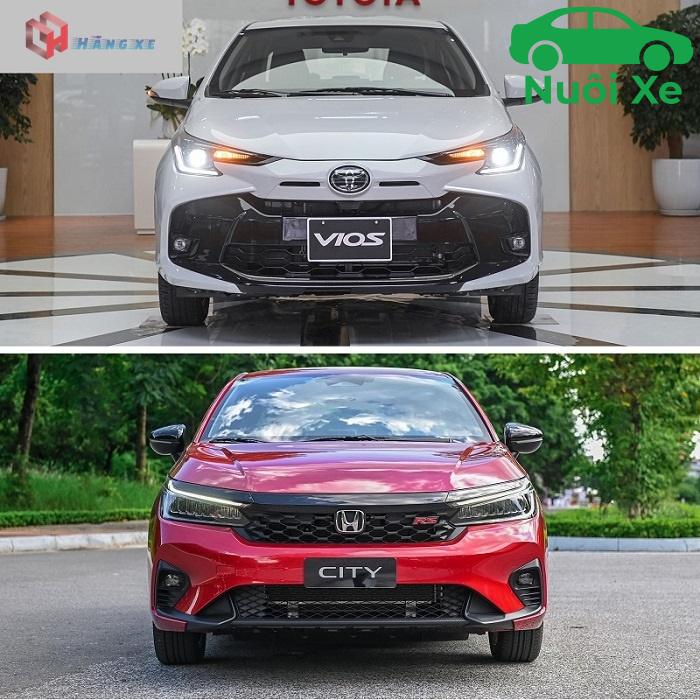 Nội thất Toyota Vios và Honda City